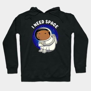 I need space Capybara Astronaut Costume Hoodie